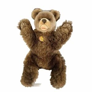 Vintage STEIFF Teddy Bear Molly Bär Printed Paws 330/40 KFS Plush Doll Germany